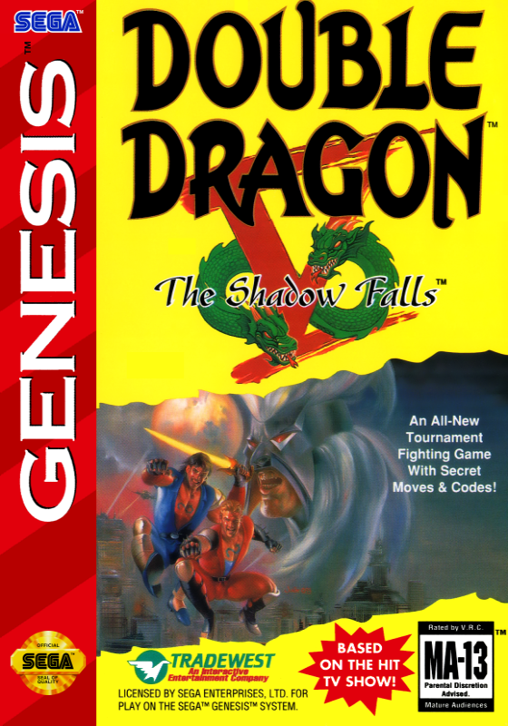 Double Dragon V The Shadow Falls (Usa) Genesis Keychain