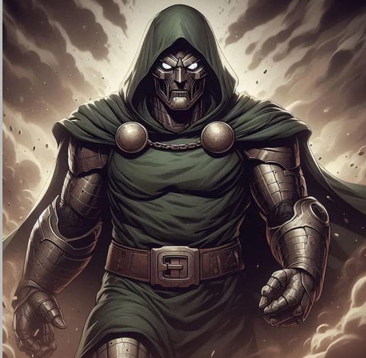 Dr Doom Illustration Print Poster