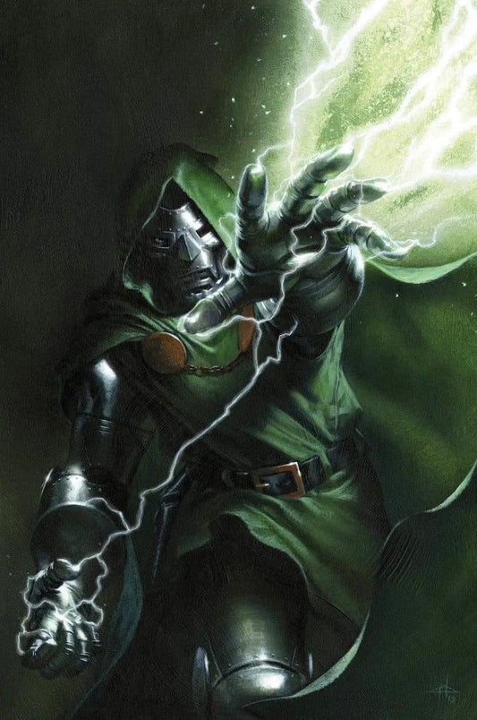 Dr Doom Lightning Action Print Poster