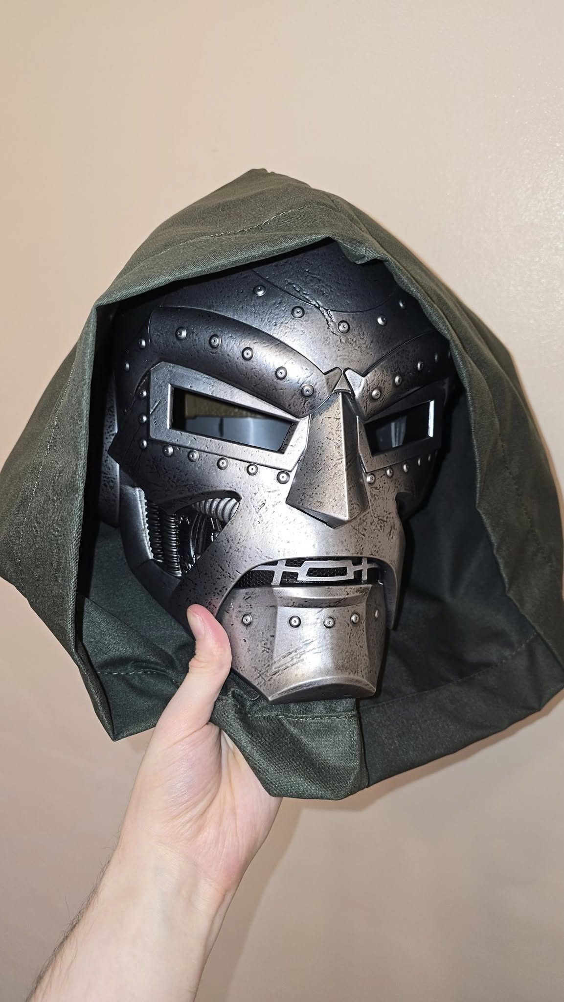 Dr Doom Mask Held Print Poster