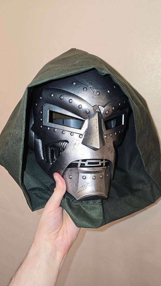 Dr Doom Mask Held Print Poster