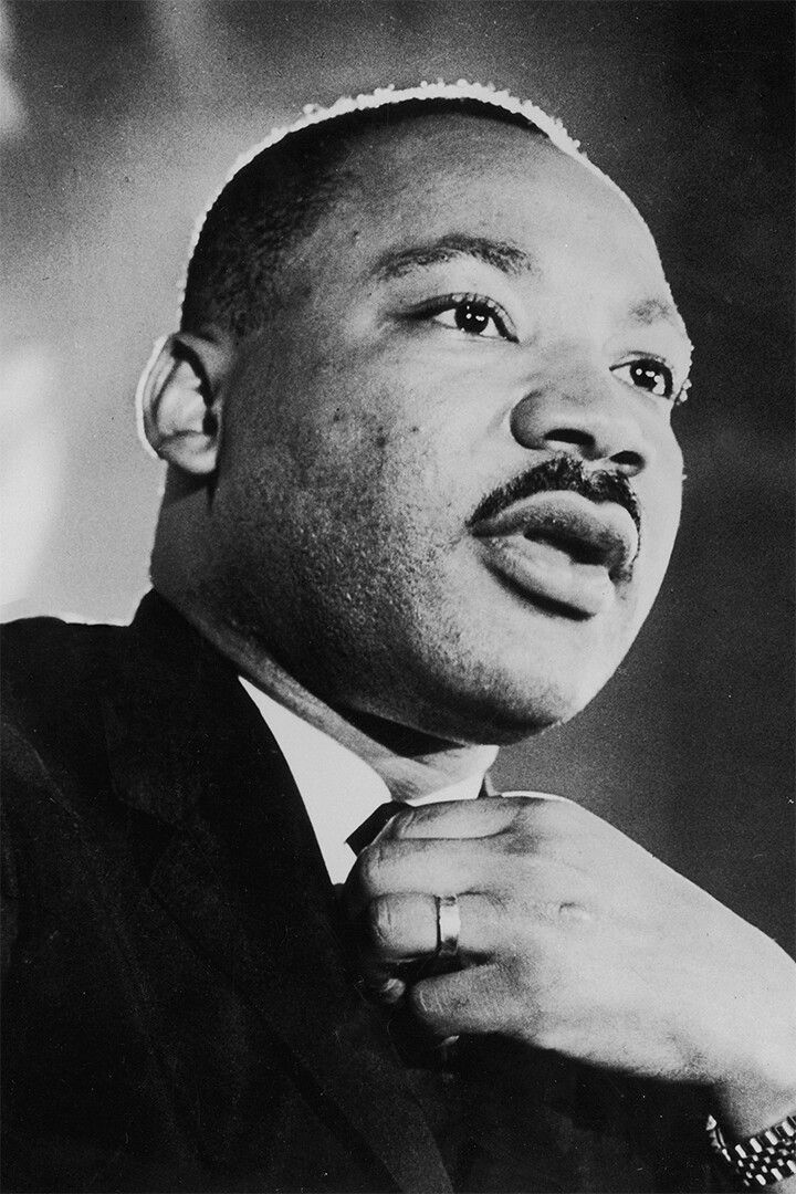 Dr Martin Luther King Jr American Flag Human Rights Decor Jigsaw Puzzle
