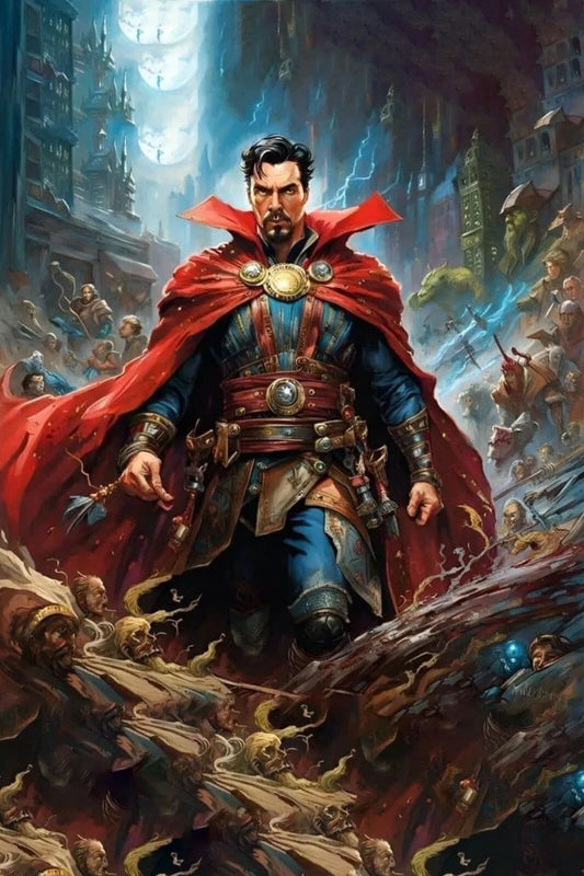 Dr Strange Comic Cover Keychain