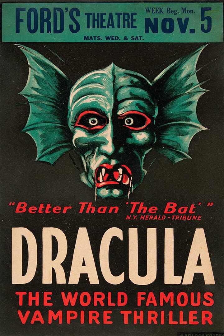 Dracula 1920S Vintage Style Monster Movie Horror Thriller Jigsaw Puzzle