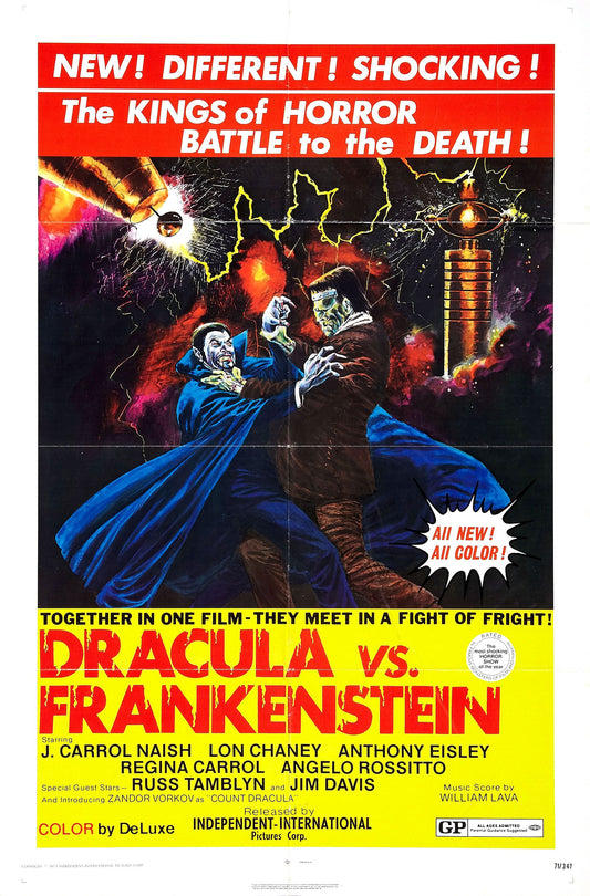 Dracula Vs Frankenstein 02 Movie Magnet