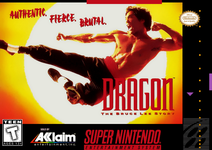 Dragon The Bruce Lee Story (Usa) Snes Print Poster