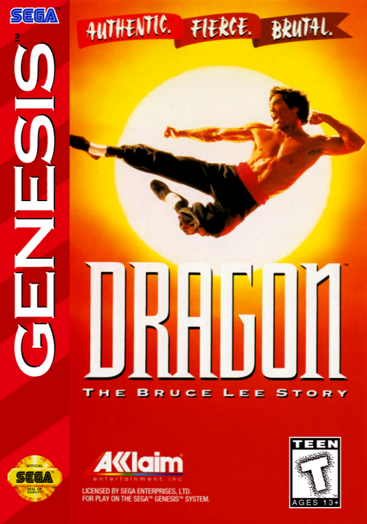 Dragon The Bruce Lee Story (Usa) Genesis Print Poster
