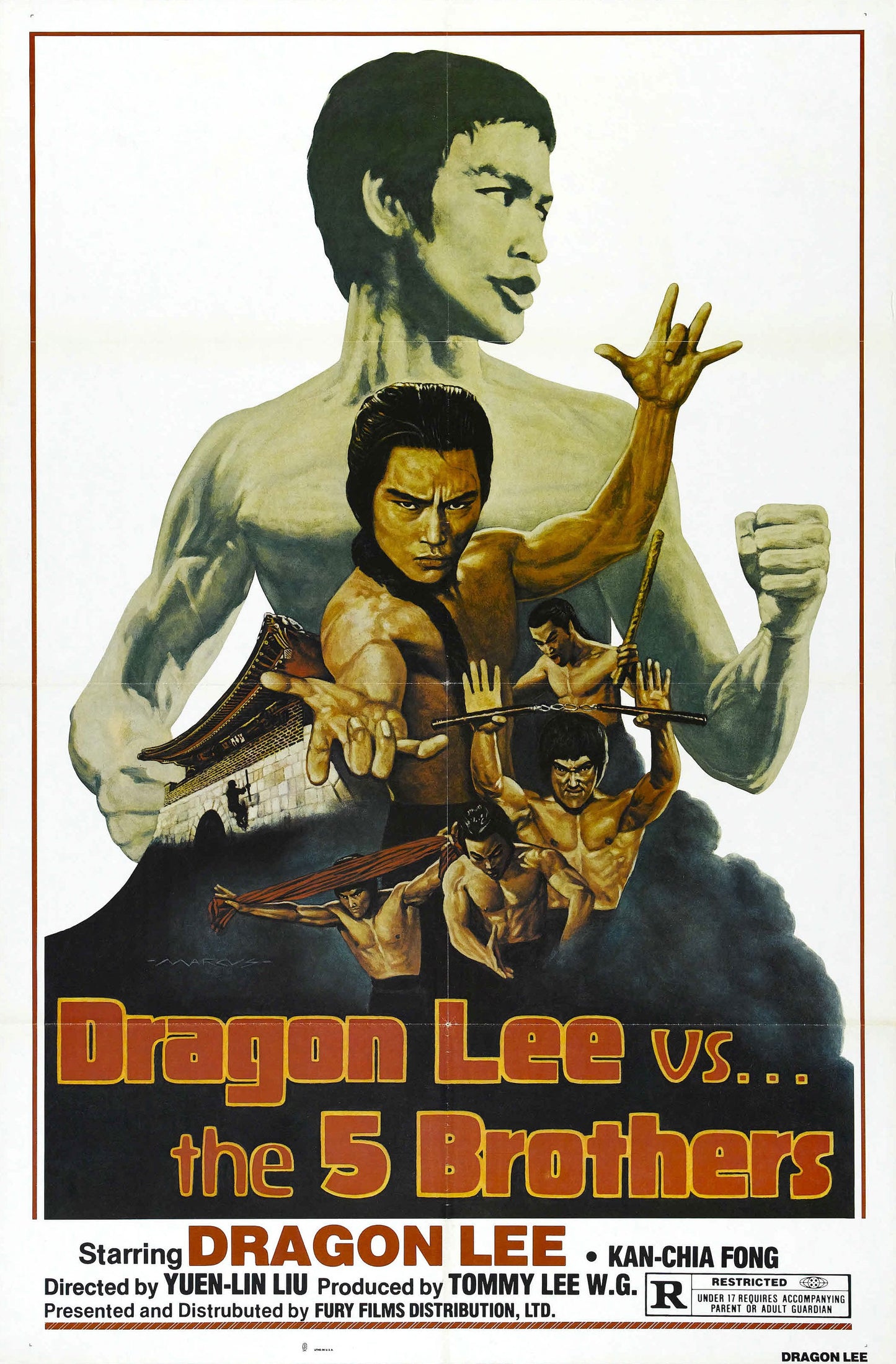 Dragon Lee Vs 5 Brothers 01 Movie Magnet
