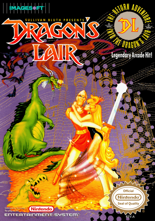 Dragon S Lair (Usa) Nes Print Poster