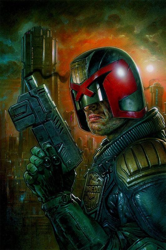 Dredd Movie Action Science Fiction Painting Jigsaw Puzzle