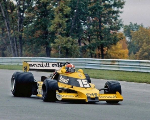 Driver Jean Pierre Jabouille Glossy Magnet 1977 Us Grand Prix Magnet
