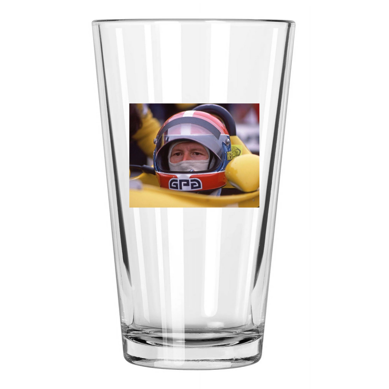 Driver Jean Pierre Jabouille Photo U.S. Grand Prix East Pint Beer Drinking Glass