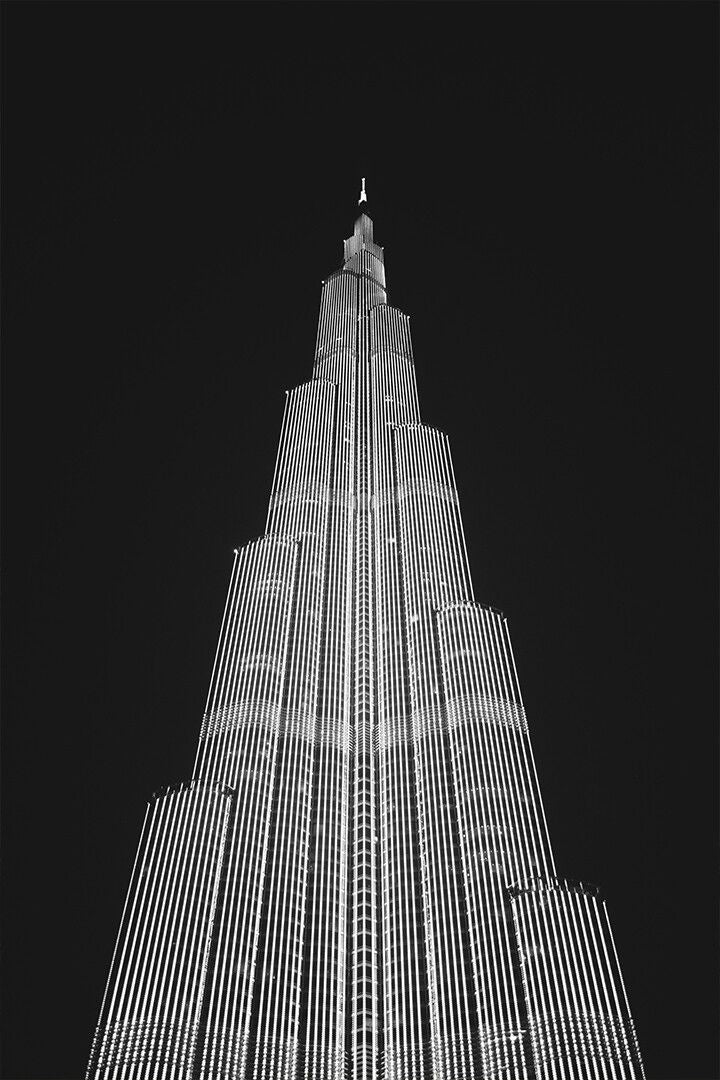 Dubai Tourist Attraction Building By Night Art Wall Decor Jigsaw Puzzle