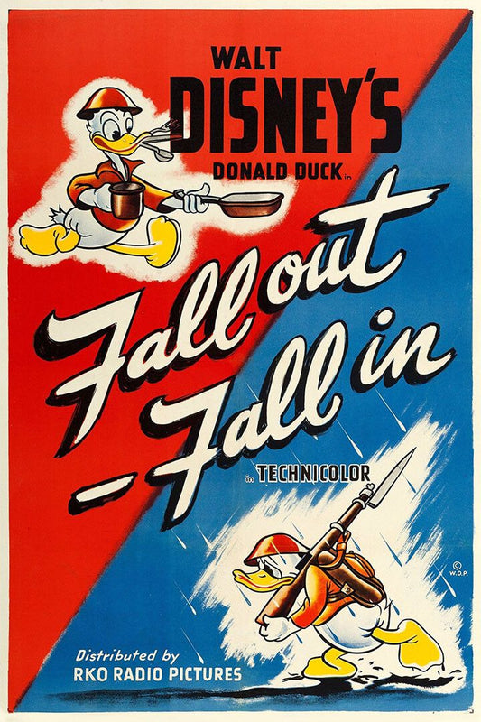 Duck Fall Out Fall In Ww2 1943 Cartoon Movie Jigsaw Puzzle