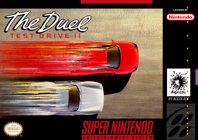 Duel, The Test Drive Ii (Usa) Snes Print Poster