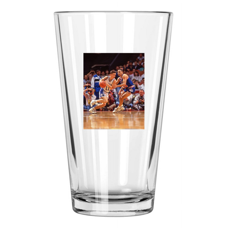Duke Blue Devils Bobby Hurley Photo Basketball Pint Beer Drinking Glass