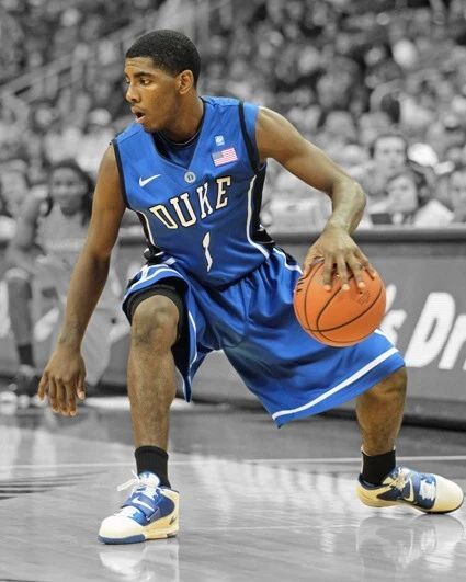 Duke Blue Devils Kyrie Irving Glossy Spotlight Photo Brooklyn Nets Print