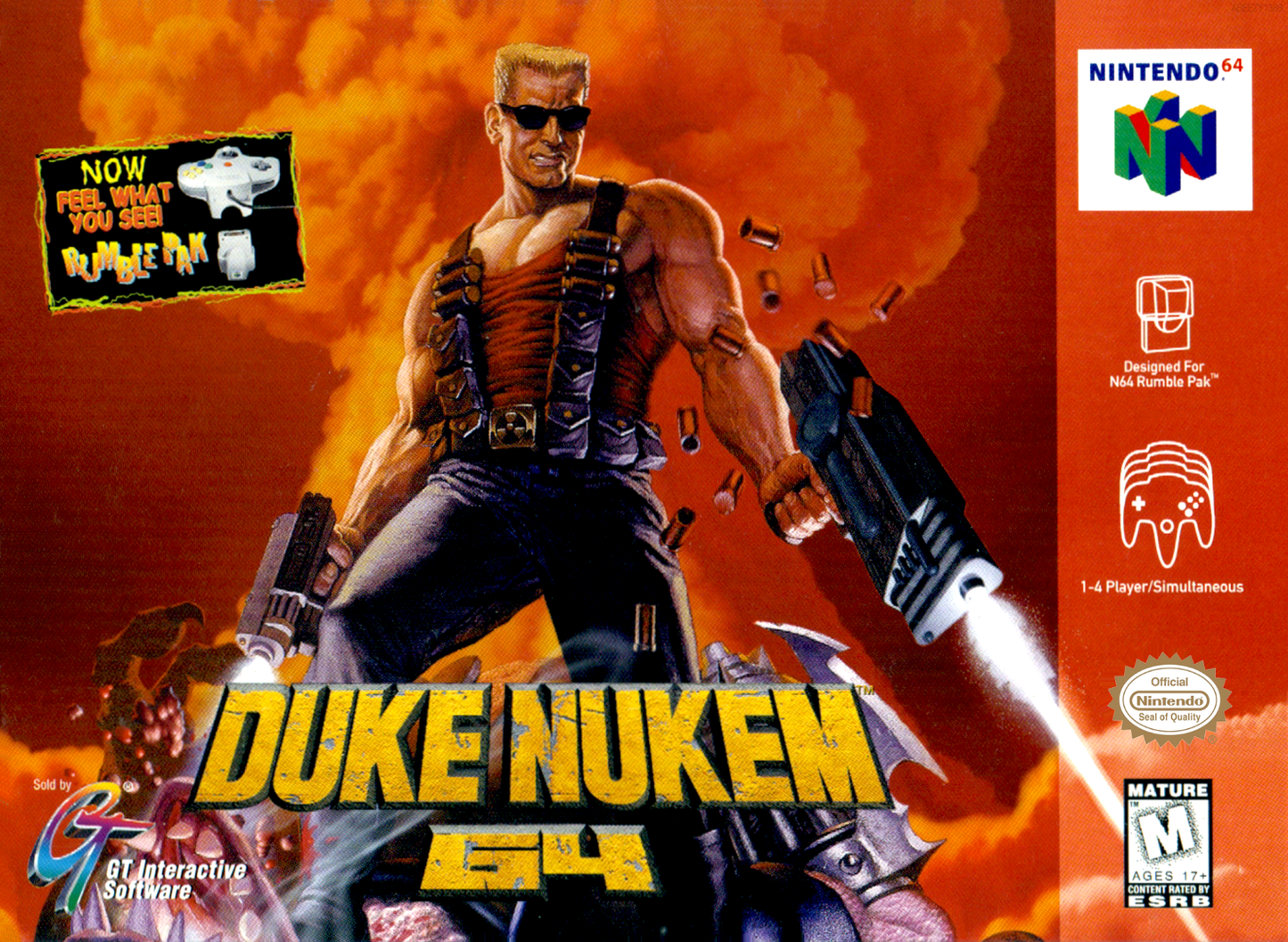 Duke Nukem 64 N64 Keychain