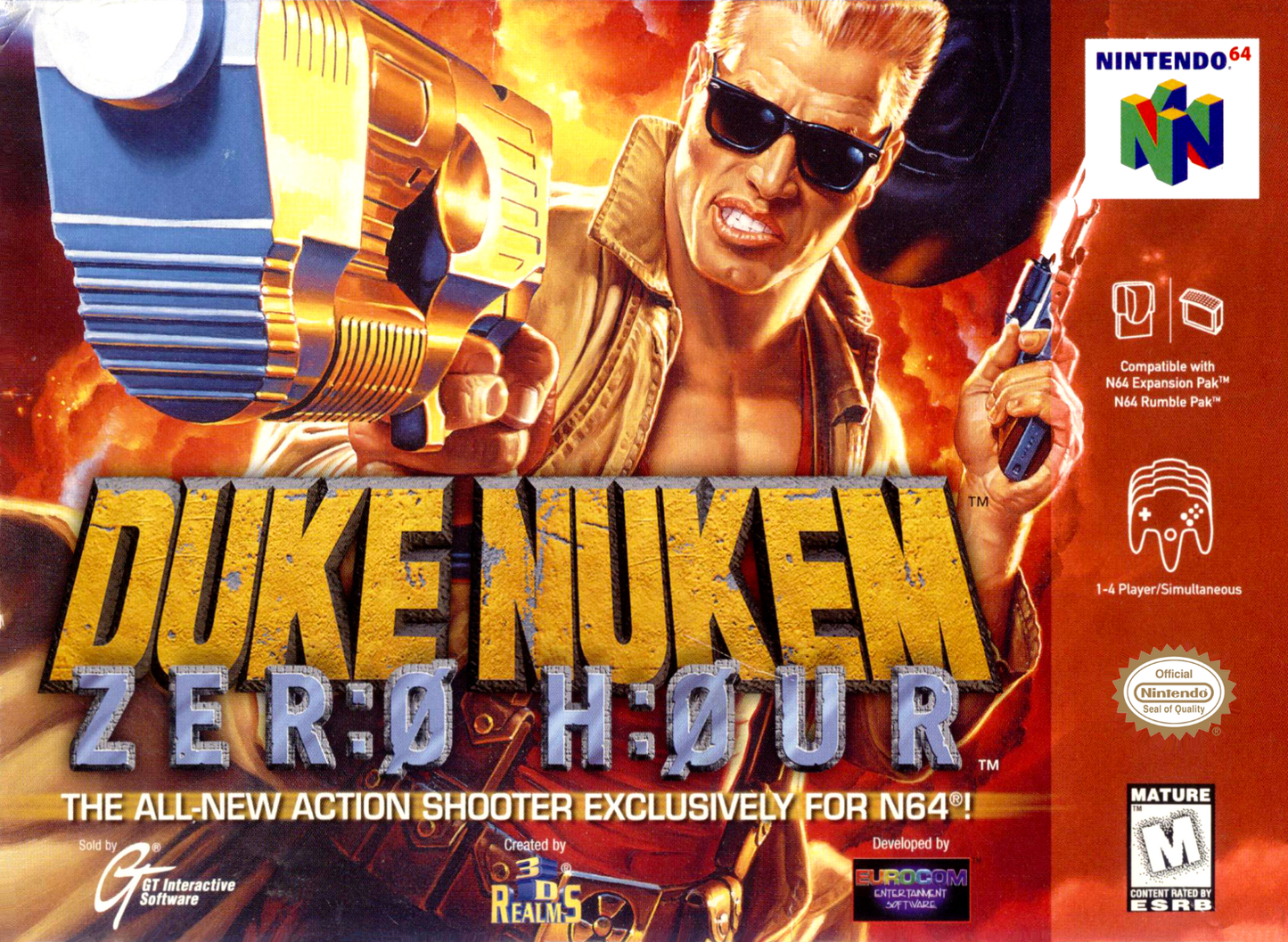 Duke Nukem Zero Hour N64 Keychain