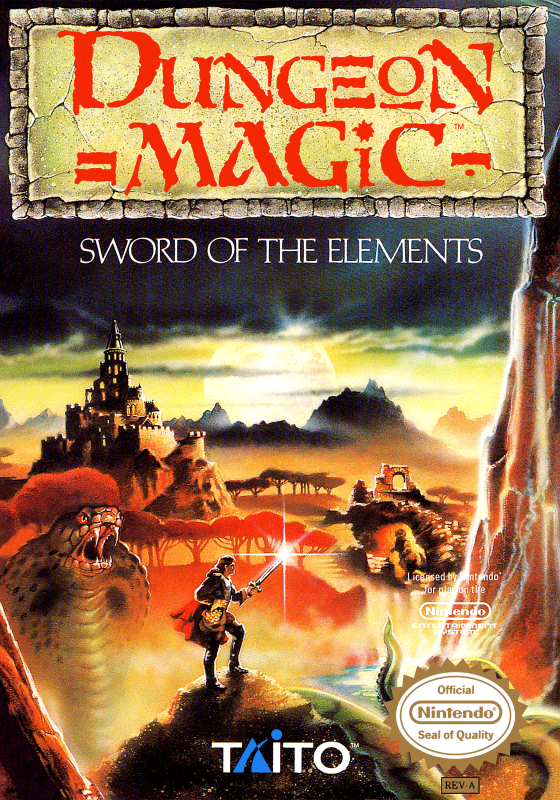 Dungeon Magic (Usa) Nes Print Poster