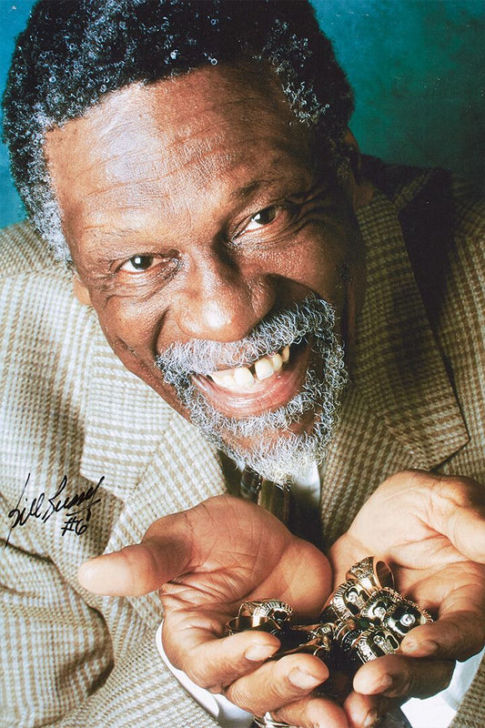 Dunk Block Star Bill Russell Basketball Jigsaw Puzzle