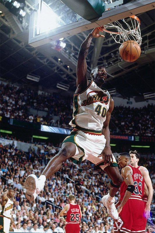 Dunk Block Star Shawn Kemp Usa Basketball Jigsaw Puzzle