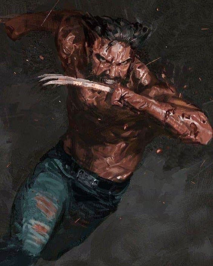Dynamic Action Figure Running Print Poster
