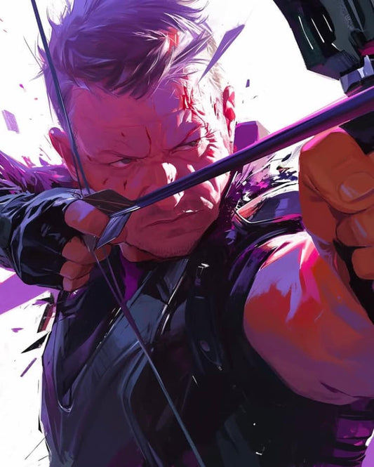 Dynamic Archer Portrait Print Poster