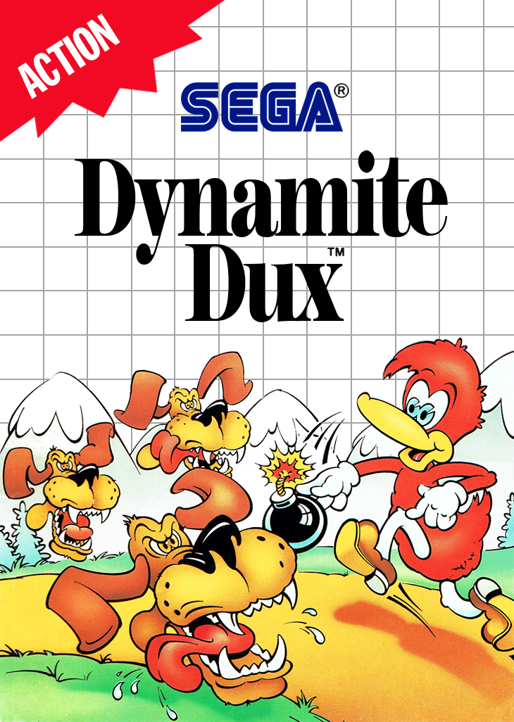 Dynamite Dux Sega Master System Print Poster
