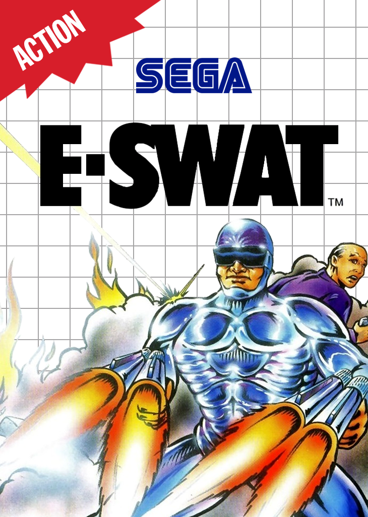 E Swat City Under Siege Sega Master System Print Poster
