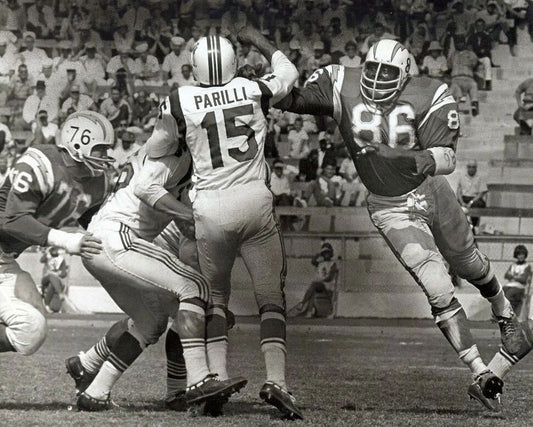 Earl Faison Babe Parilli Magnet Sd Chargers Boston Patriots Afl Football