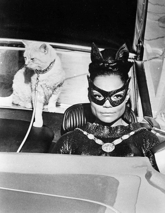 Eartha Kitt As Catwoman In Classic Batman Show Picture Keychain Print