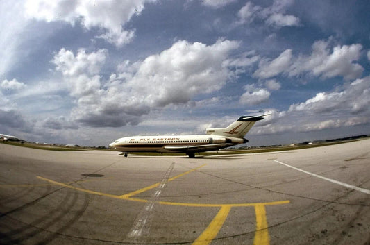 Eastern Airines Boeing 727 Jet Plane At Airport Retro Picture Magnet
