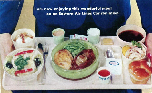 Eastern Airlines Dinner Menu Advertisement Vintage Retro Picture Magnet