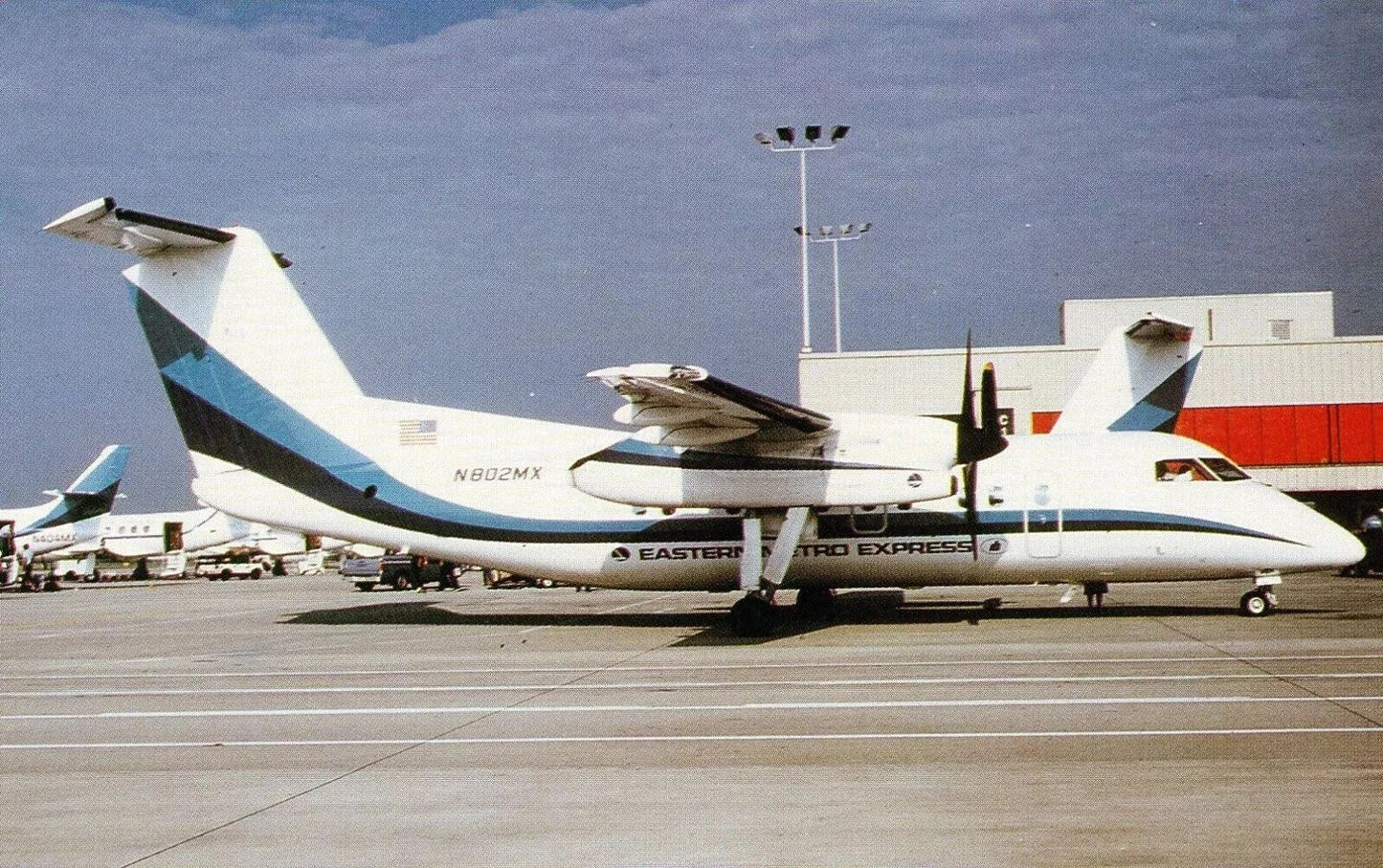 Eastern Metro Express Airlines Dhc 8 Aircraft Classic Retro Picture Magnet