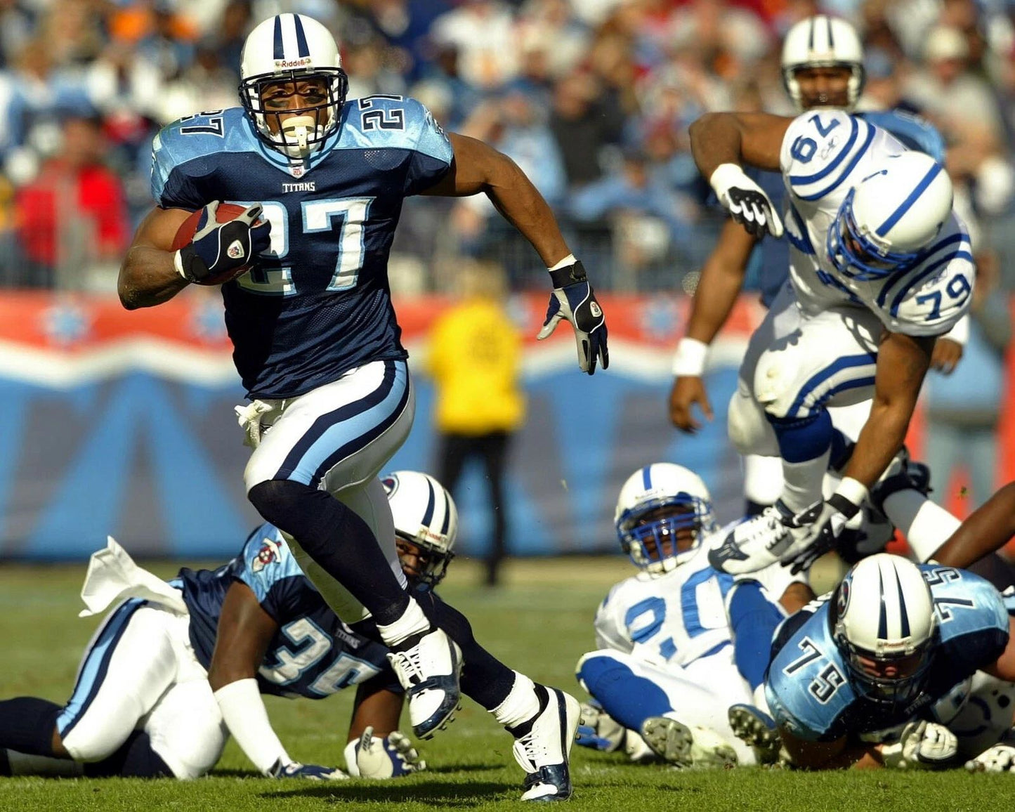 Eddie George Photo Tennessee Titans Picture Nfl Football Vs Colts