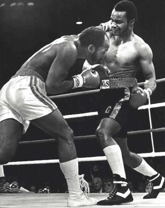 Eddie Mustafa Muhammad Photo Boxing Picture Close Action Bw