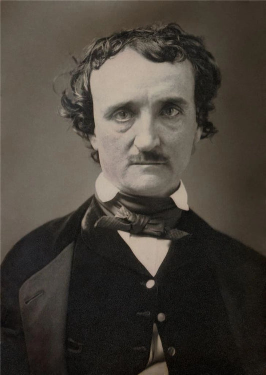 Edgar Allan Poe Author Poet And Writer Classic Portrait Picture Magnet Print