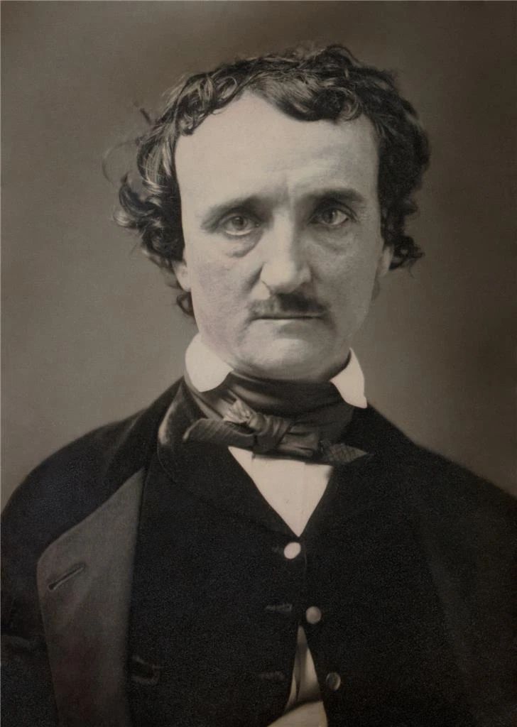 Edgar Allan Poe Author Poet And Writer Classic Portrait Picture Keychain Print