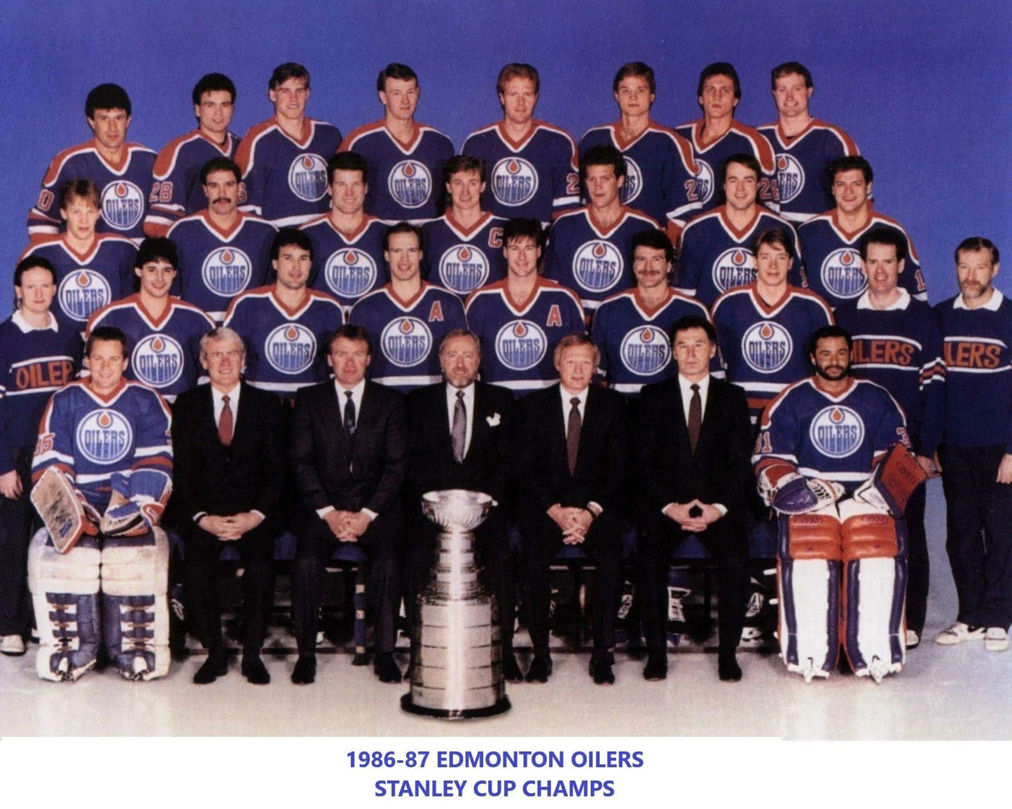 Edmonton Oilers 1986 87 Team Magnet Hockey Picture Nhl Stanley Cup Champs