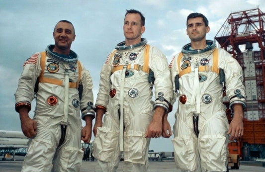 Ed White Gus Grissom Roger Chafeee Apollo 1 Astronauts Picture Magnet