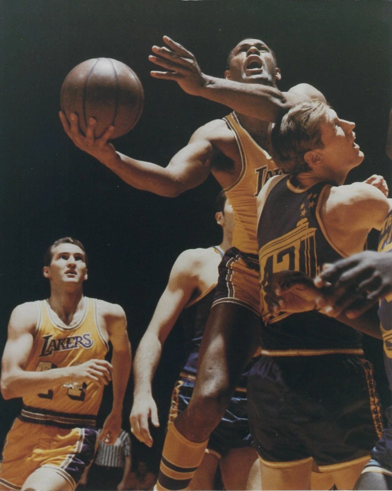 Elgin Baylor & Jerry West Keychain Los Angeles Lakers La Basketball Nba