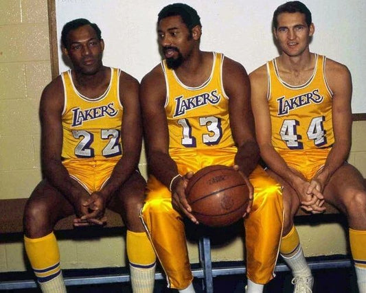 Elgin Baylor Wilt Chamberlain Jerry West Magnet La Lakers Basketball Bench