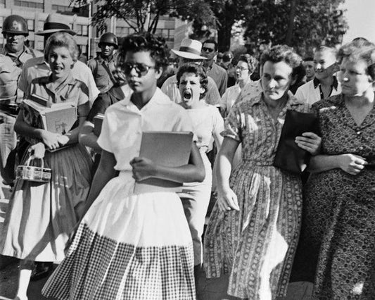 Elizabeth Eckford Glossy Keychain Civil Rights Print Black History Keychain