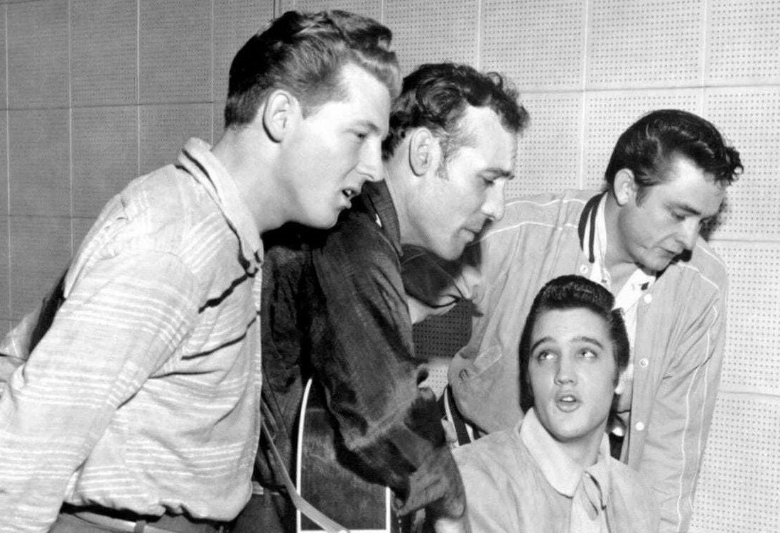 Elvis Presley Jerry Lee Lewis Johnny Cash & Carl Perkins 11 X 17 Keychain