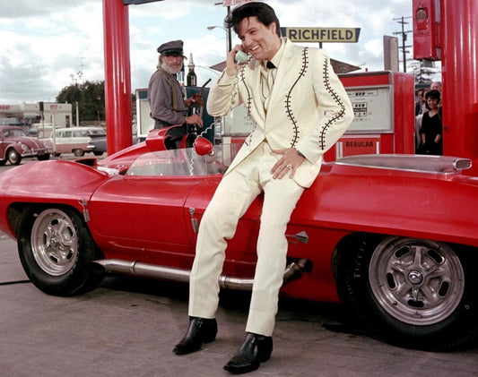 Elvis Presley Magnet Music Pop Rock & Roll In Picture Red Corvette