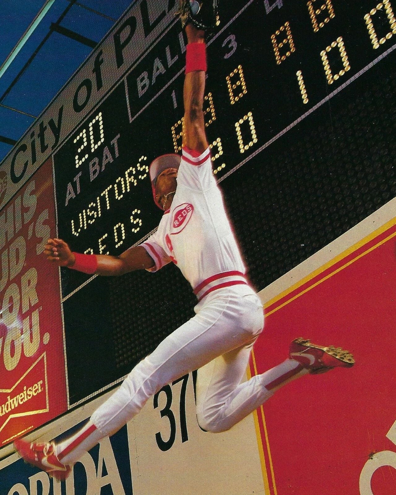 Eric Davis Keychain Cincinnati Reds Baseball Picture Mlb