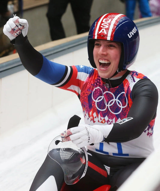 Erin Hamlin Keychain Luge Olympics Usa Picture Celebration