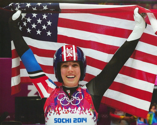 Erin Hamlin Photo Luge Olympics Usa Picture With Flag