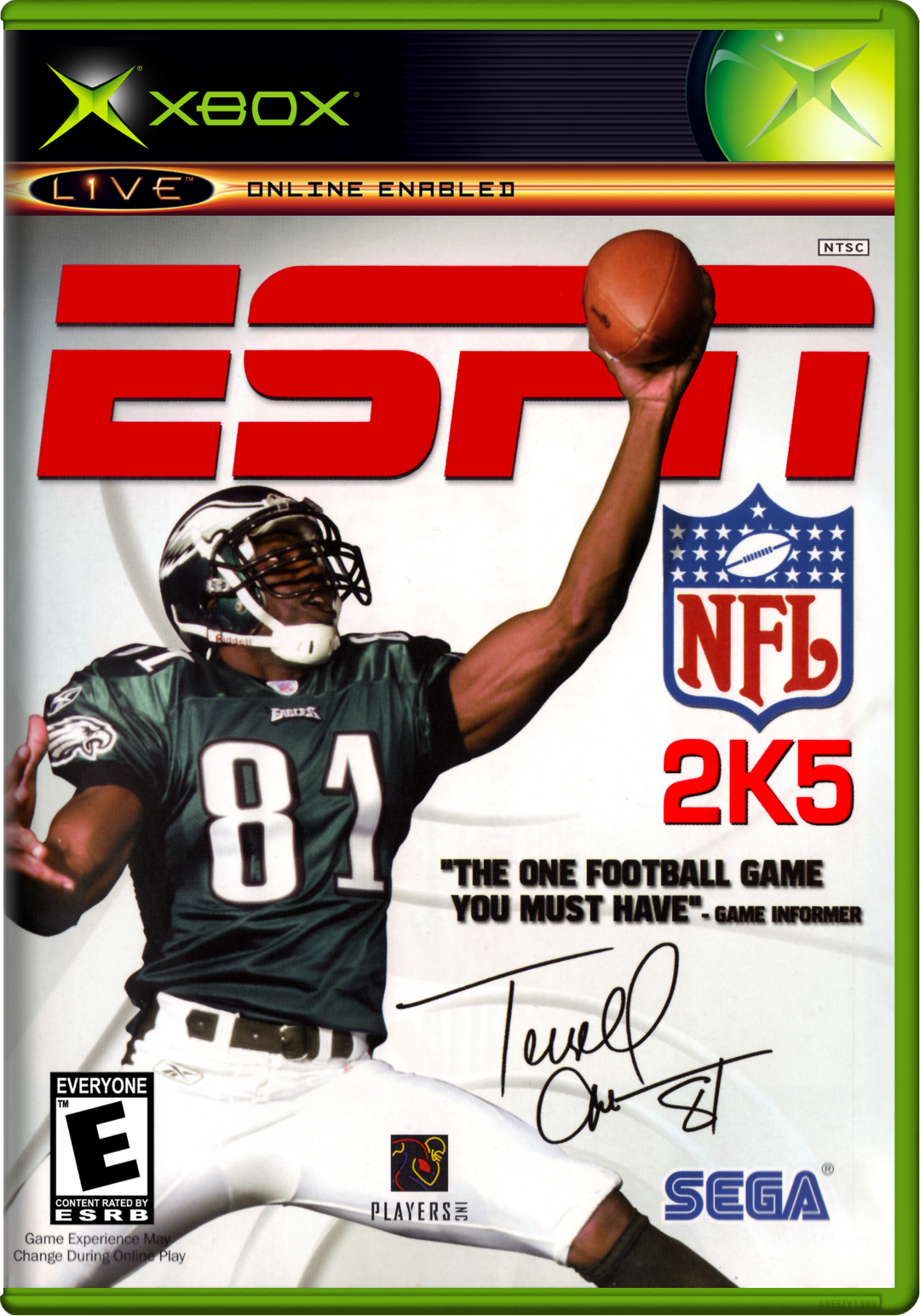 Espn Nfl 2K5 Xbox Print Poster